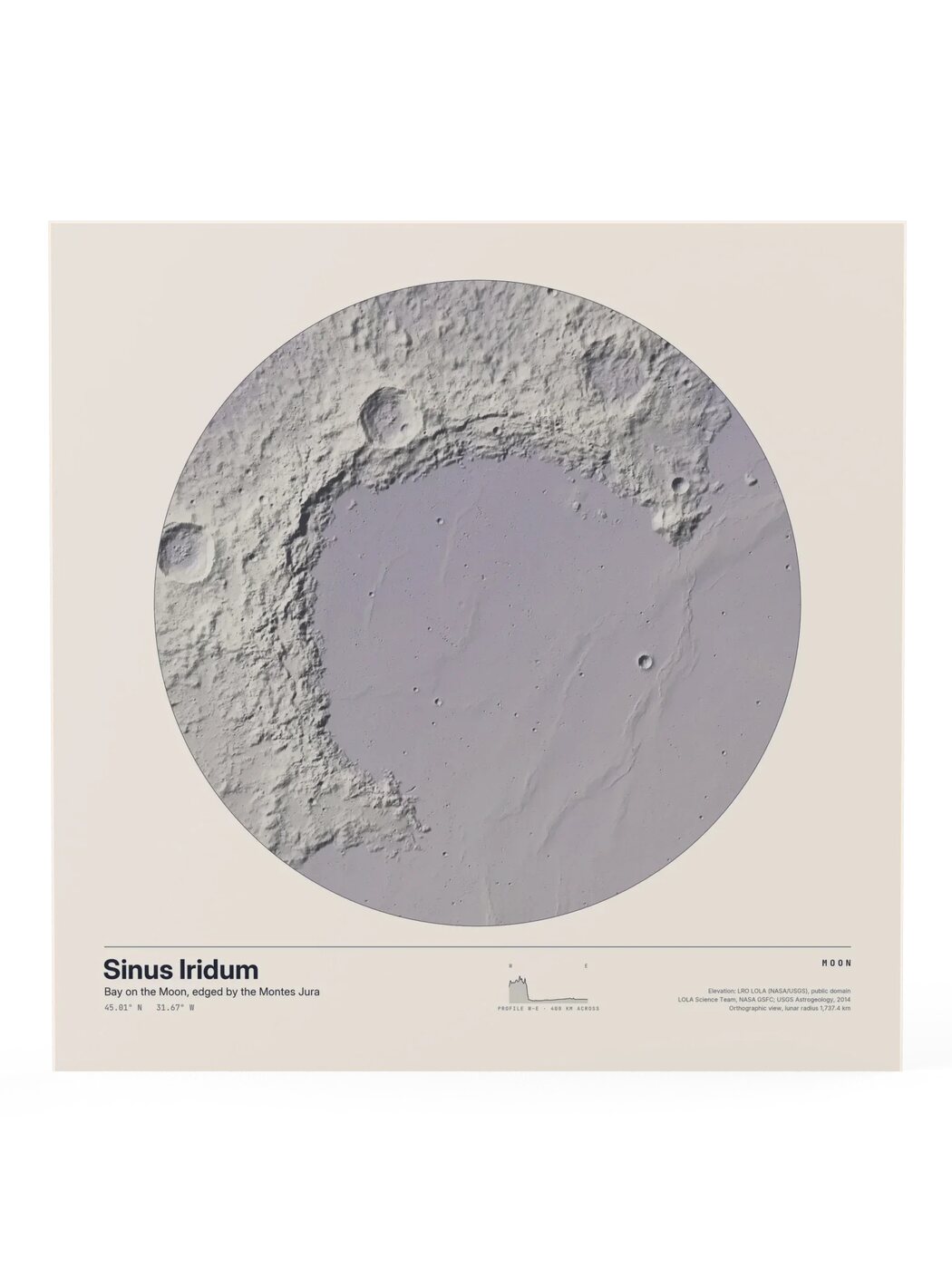 Worlds — Sinus Iridum, the Moon
